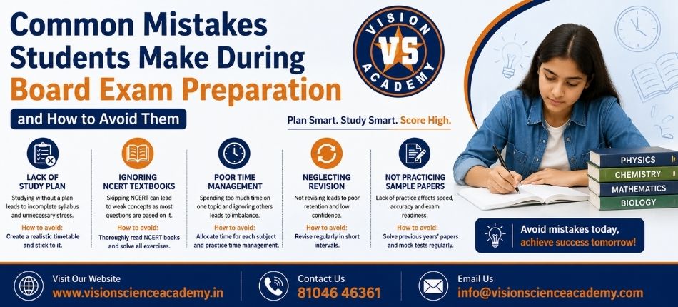 Board Exam Preparation Mistakes | Vision Academy