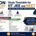 Study Timetable for IIT JEE and NEET | Vision Academy