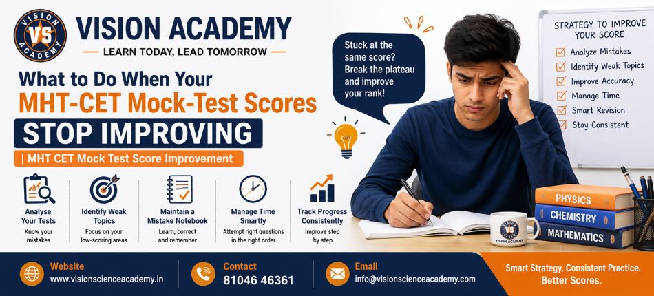 MHT CET Mock Test Score Improvement | Vision Academy
