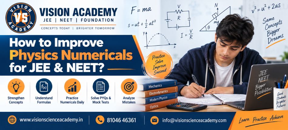 Improve Physics Numericals for JEE & NEET | Vision Academy