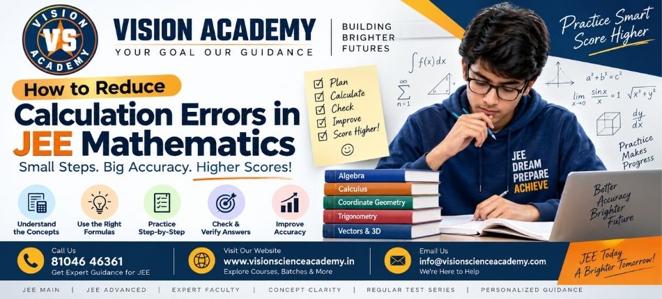 Reduce Calculation Errors in JEE Mathematics | Vision Academy