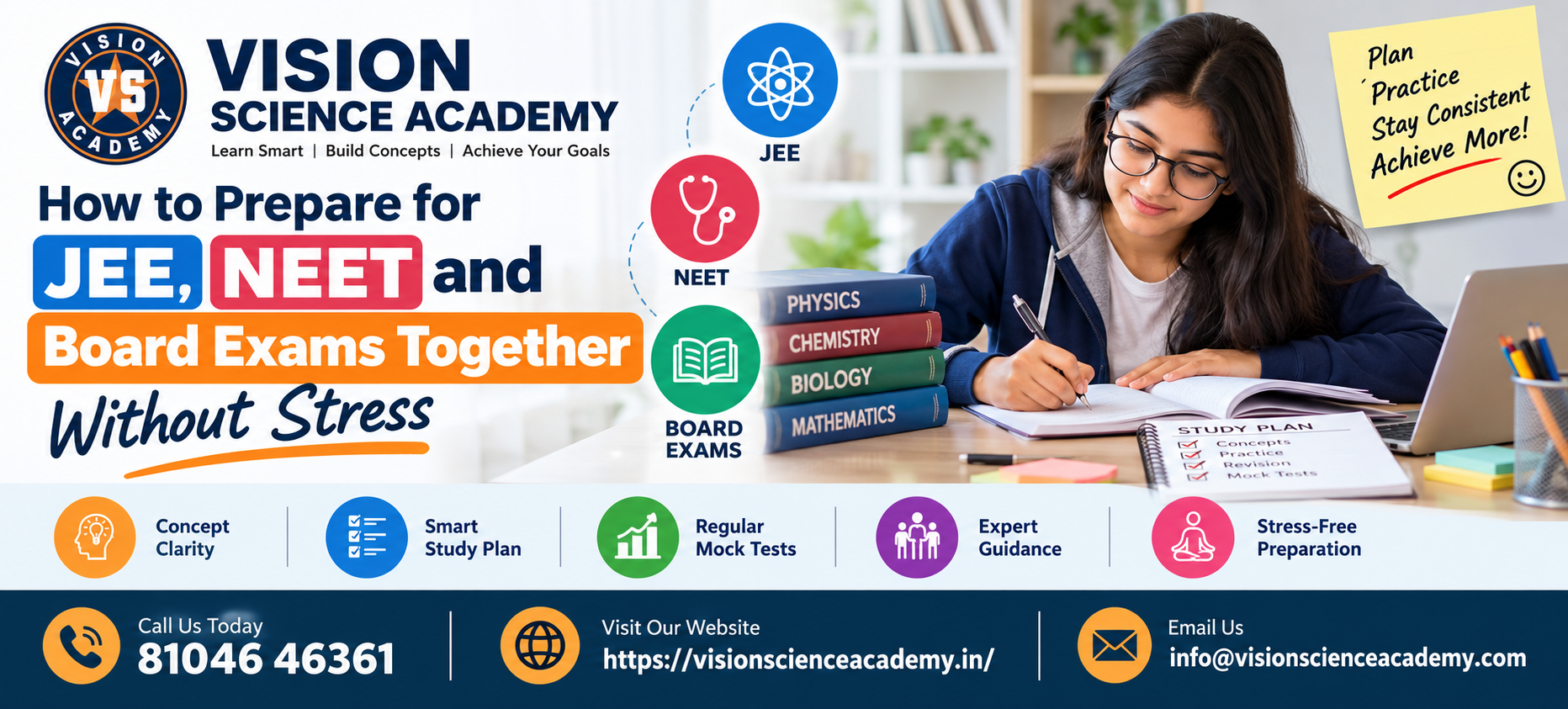 JEE NEET and Board Exam Preparation | Vision Academy