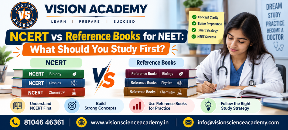 NCERT vs Reference Books for NEET | Vision Academy